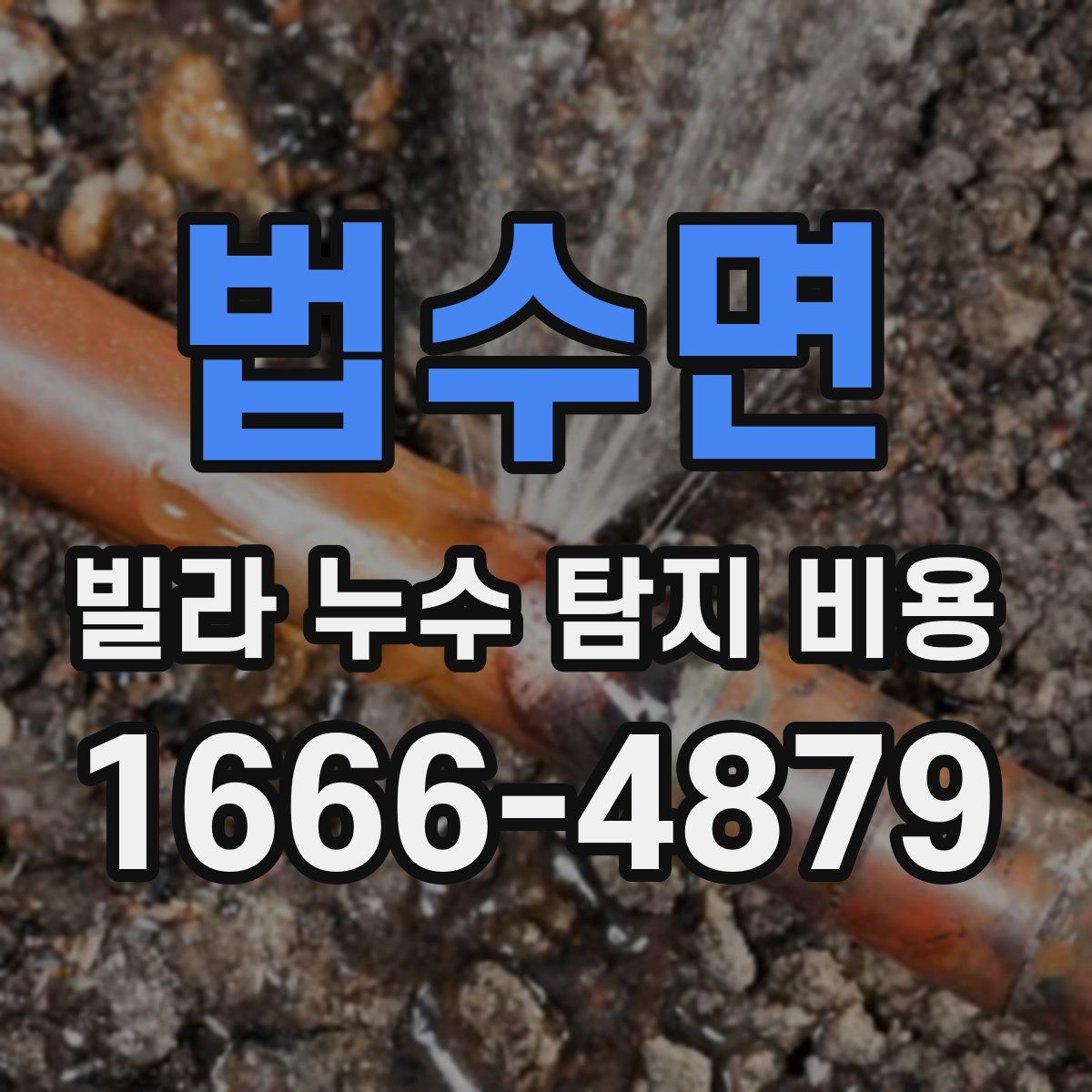 법수면 빌라 누수 탐지 비용