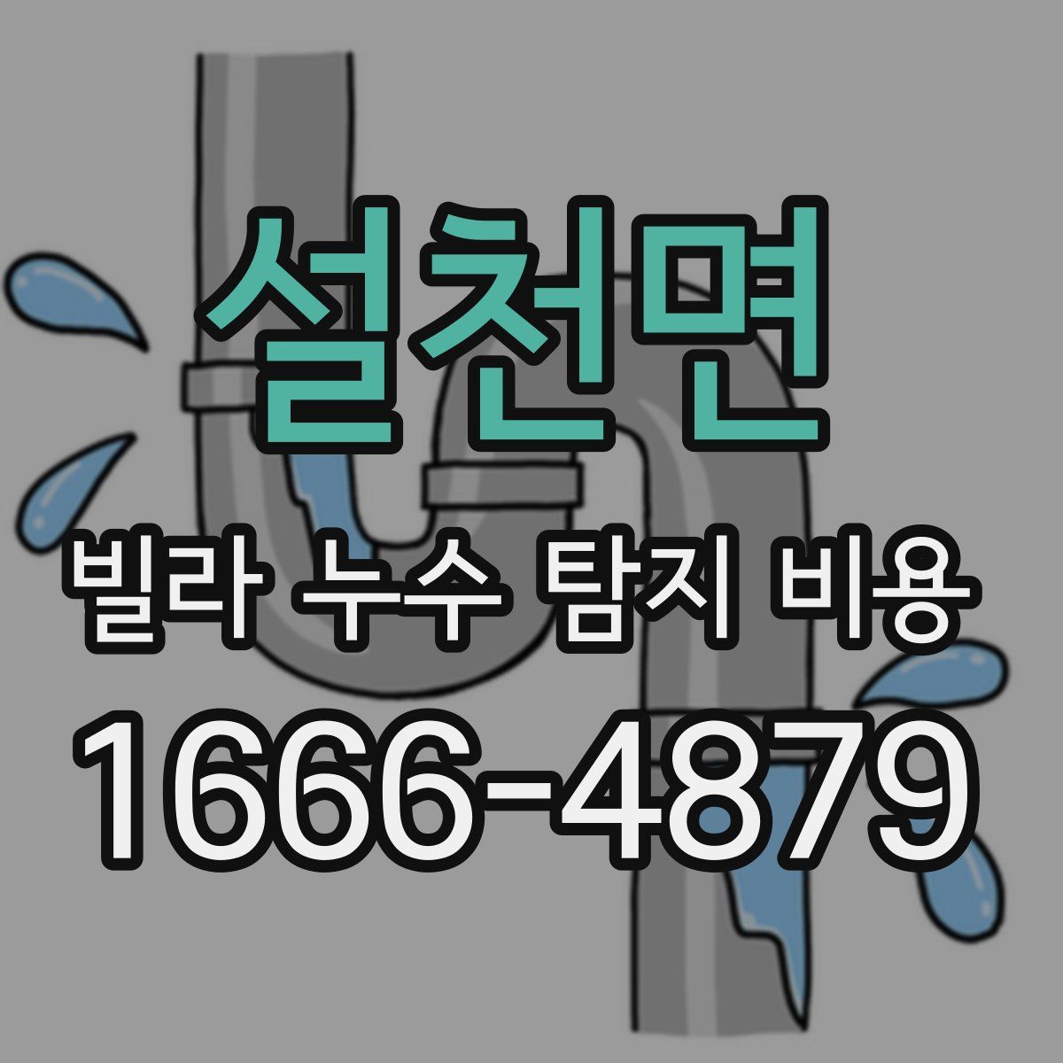 설천면 빌라 누수 탐지 비용