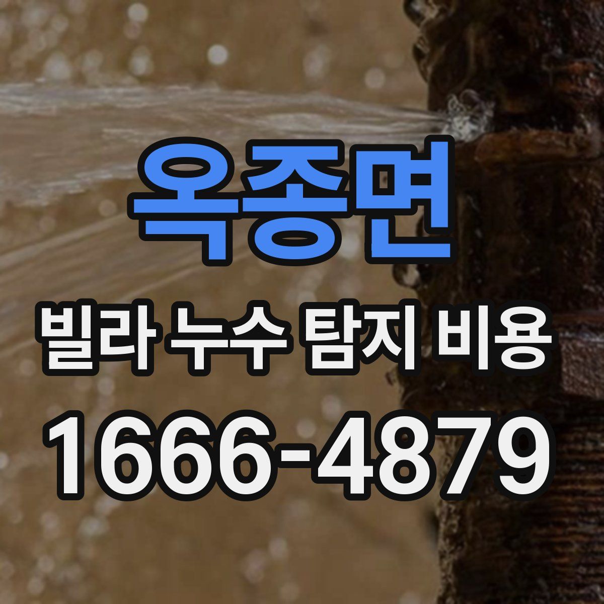 옥종면 빌라 누수 탐지 비용
