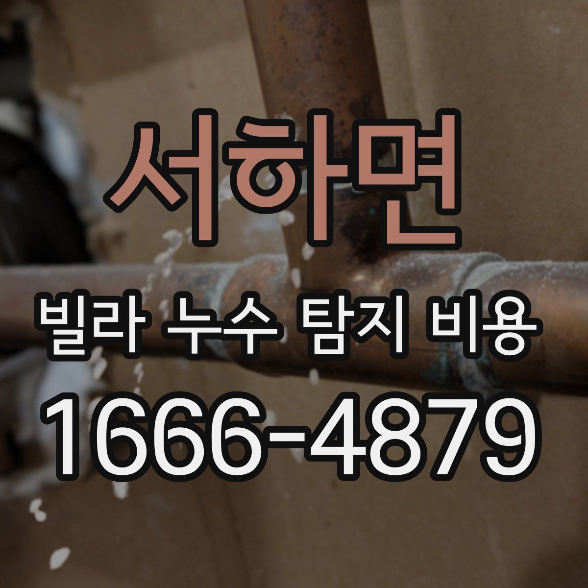 서하면 빌라 누수 탐지 비용