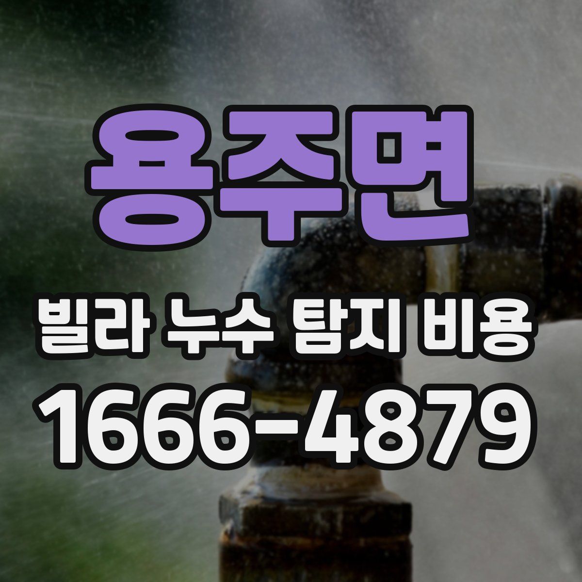용주면 빌라 누수 탐지 비용