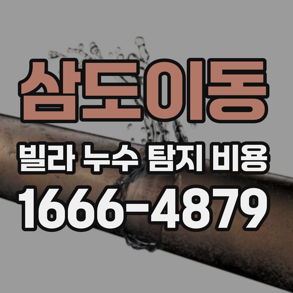 삼도이동 빌라 누수 탐지 비용