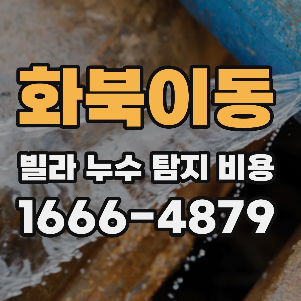 화북이동 빌라 누수 탐지 비용
