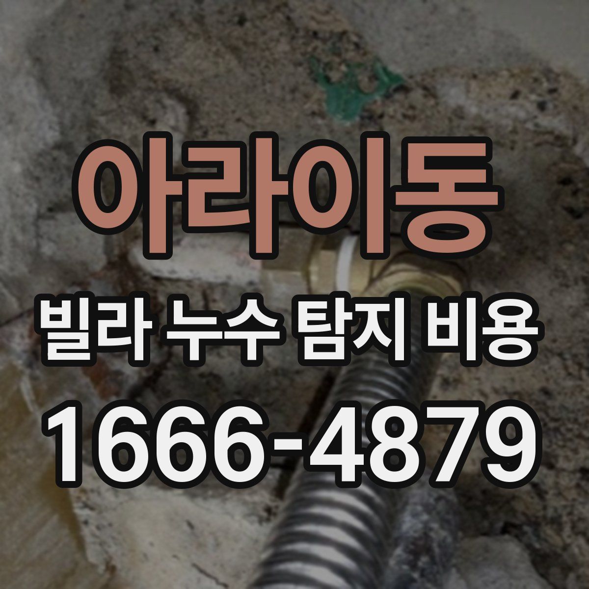아라이동 빌라 누수 탐지 비용