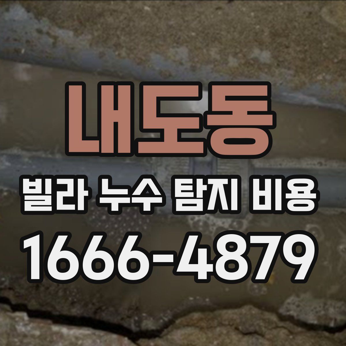 내도동 빌라 누수 탐지 비용