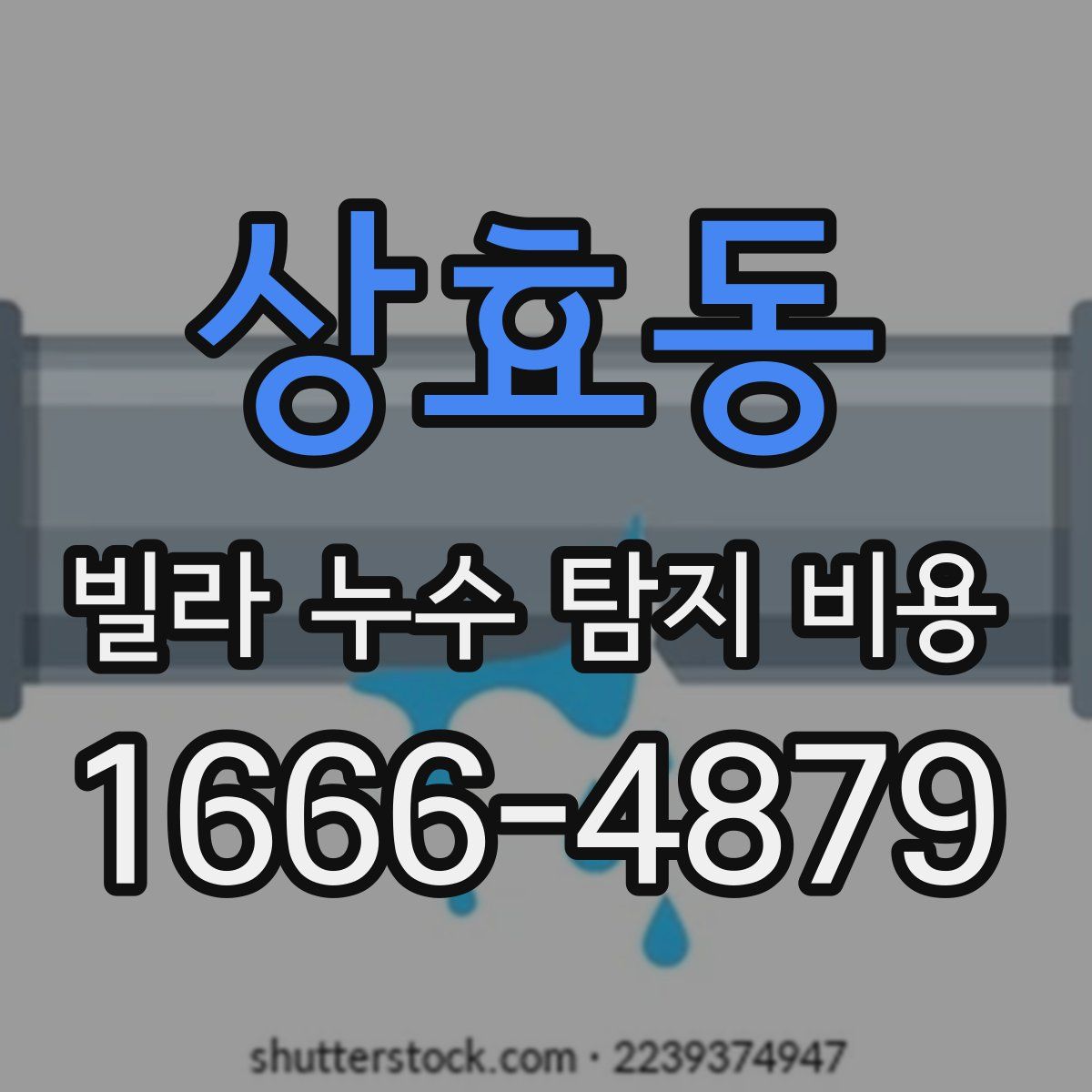 상효동 빌라 누수 탐지 비용