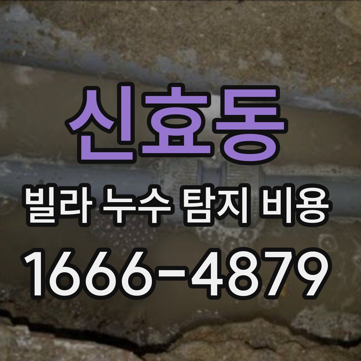 신효동 빌라 누수 탐지 비용