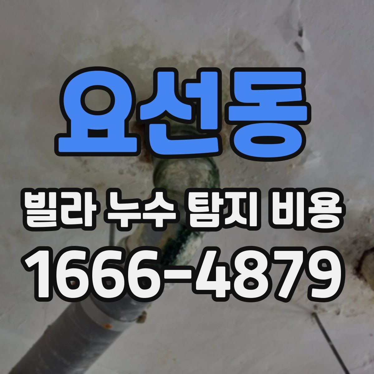 요선동 빌라 누수 탐지 비용
