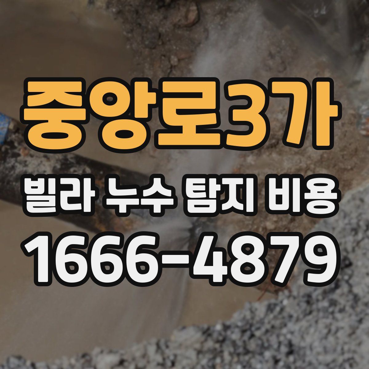 중앙로3가 빌라 누수 탐지 비용