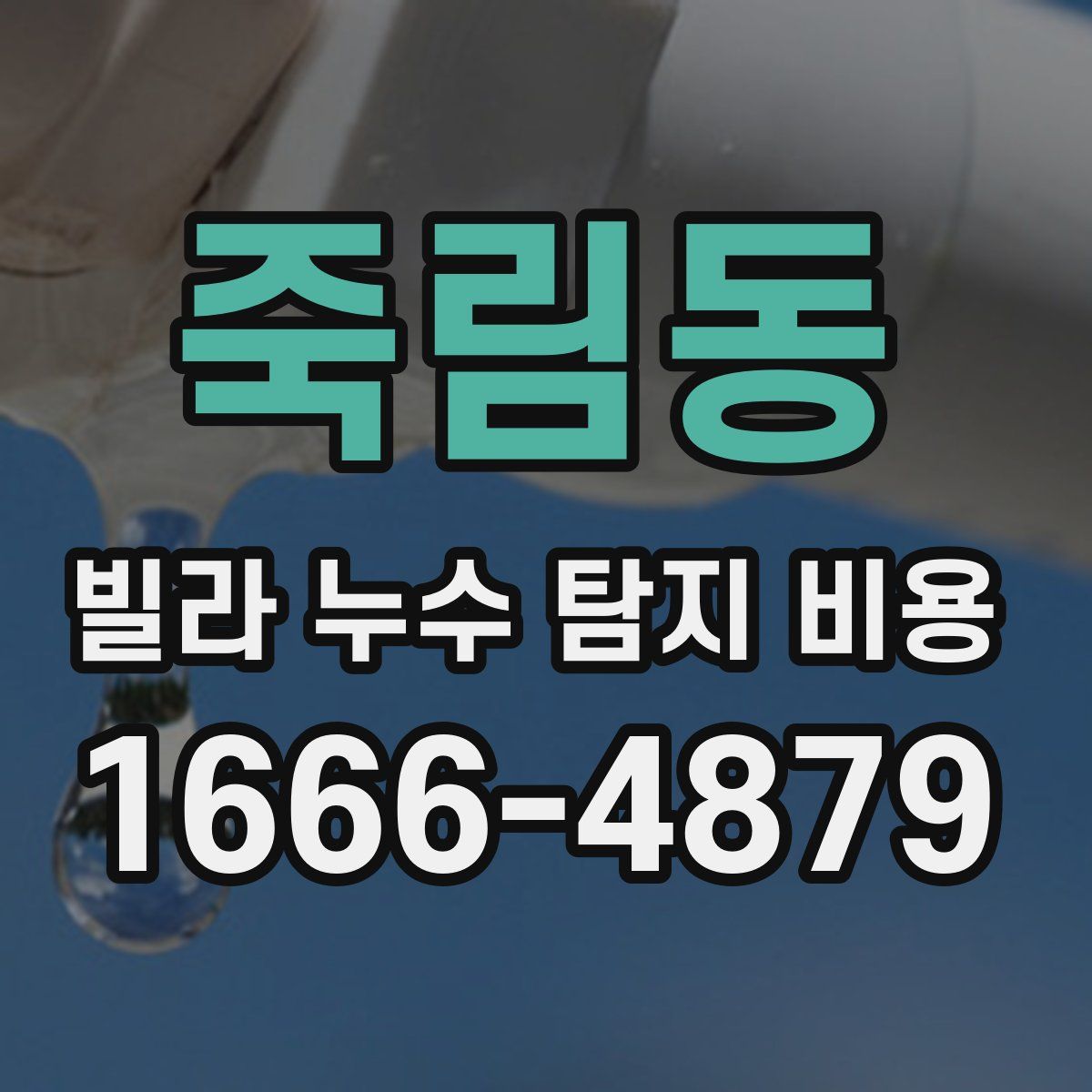 죽림동 빌라 누수 탐지 비용