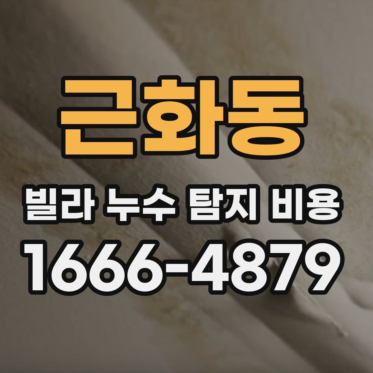 근화동 빌라 누수 탐지 비용