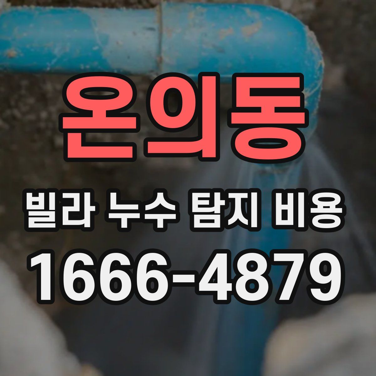 온의동 빌라 누수 탐지 비용