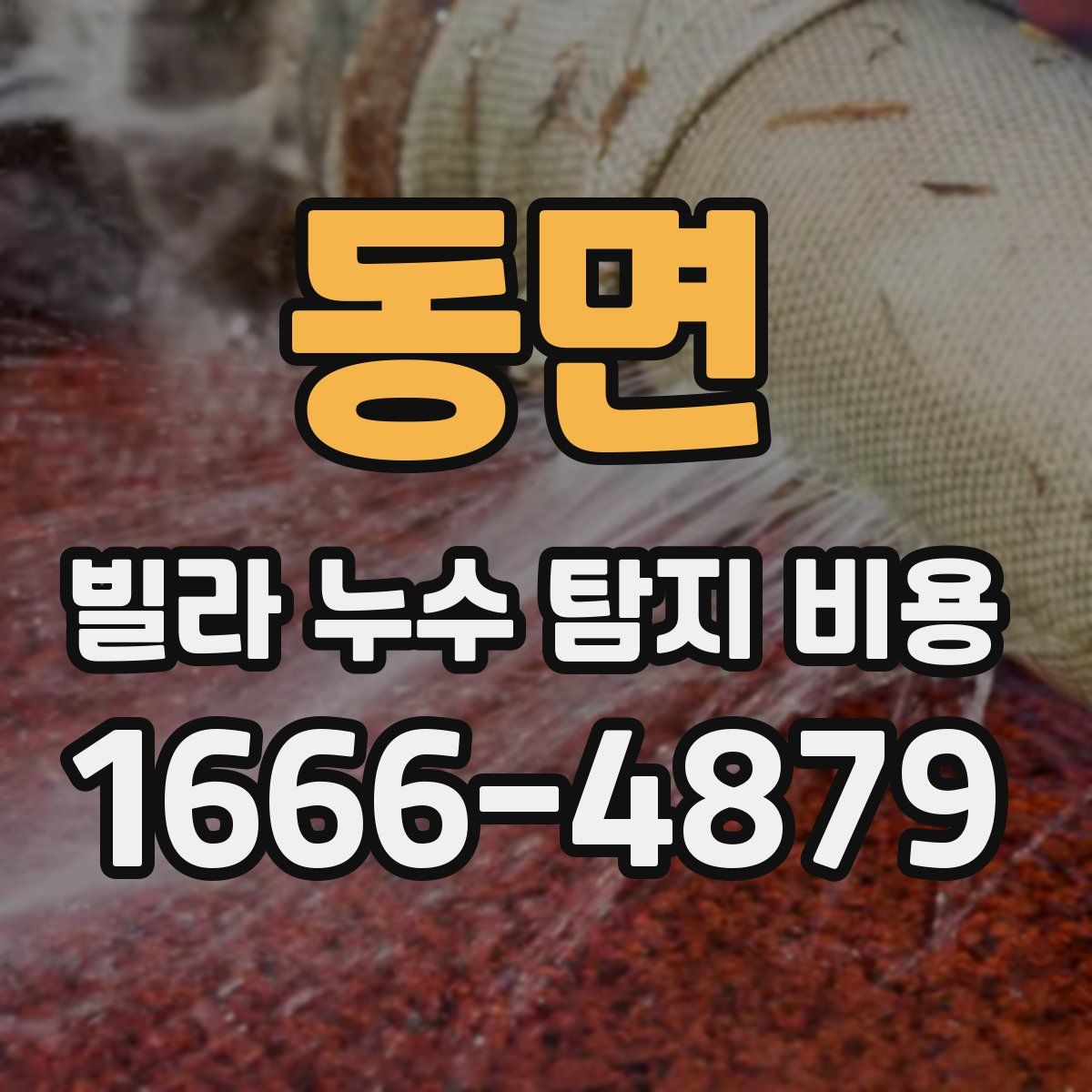 동면 빌라 누수 탐지 비용