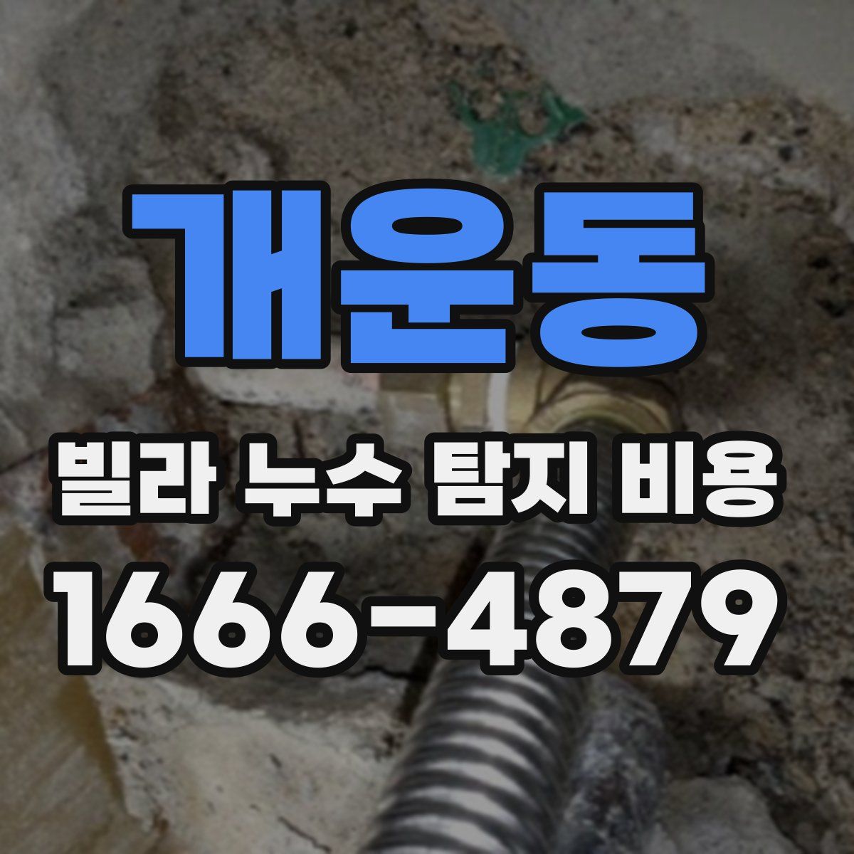 개운동 빌라 누수 탐지 비용