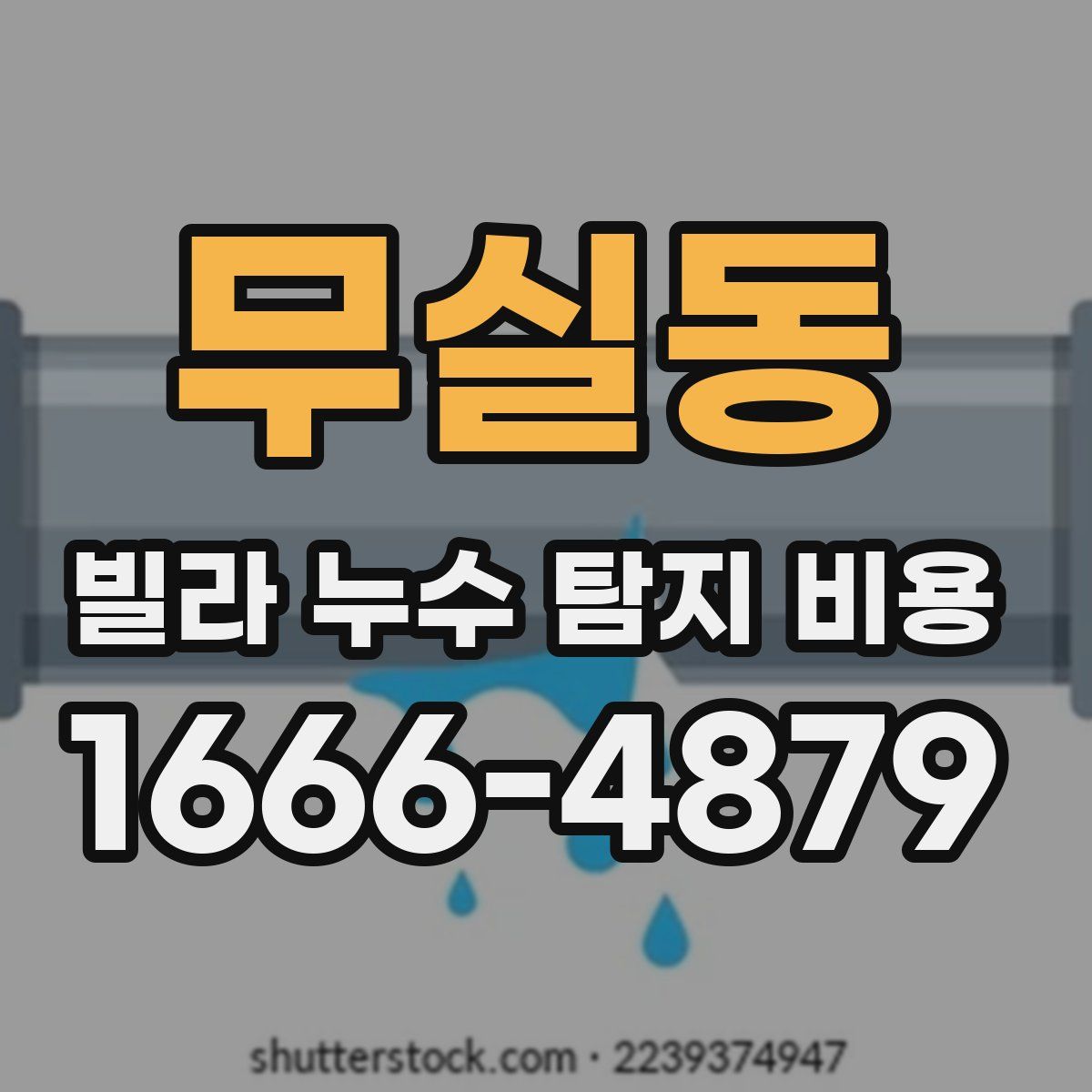 무실동 빌라 누수 탐지 비용