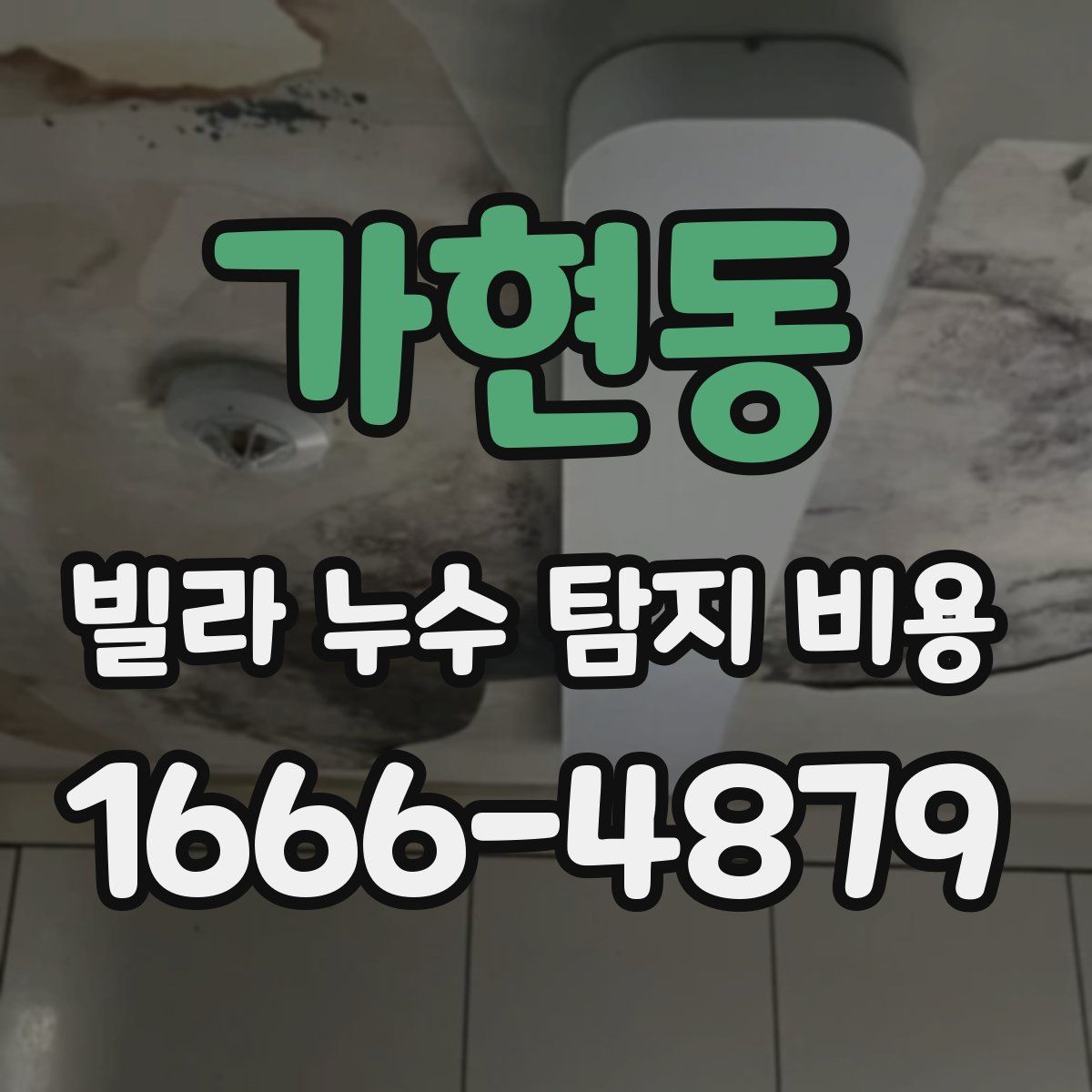 가현동 빌라 누수 탐지 비용