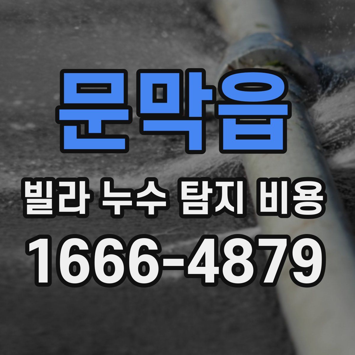 문막읍 빌라 누수 탐지 비용