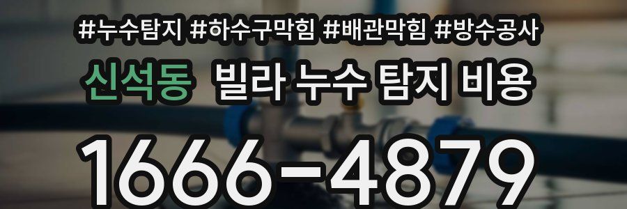 신석동 빌라 누수 탐지 비용