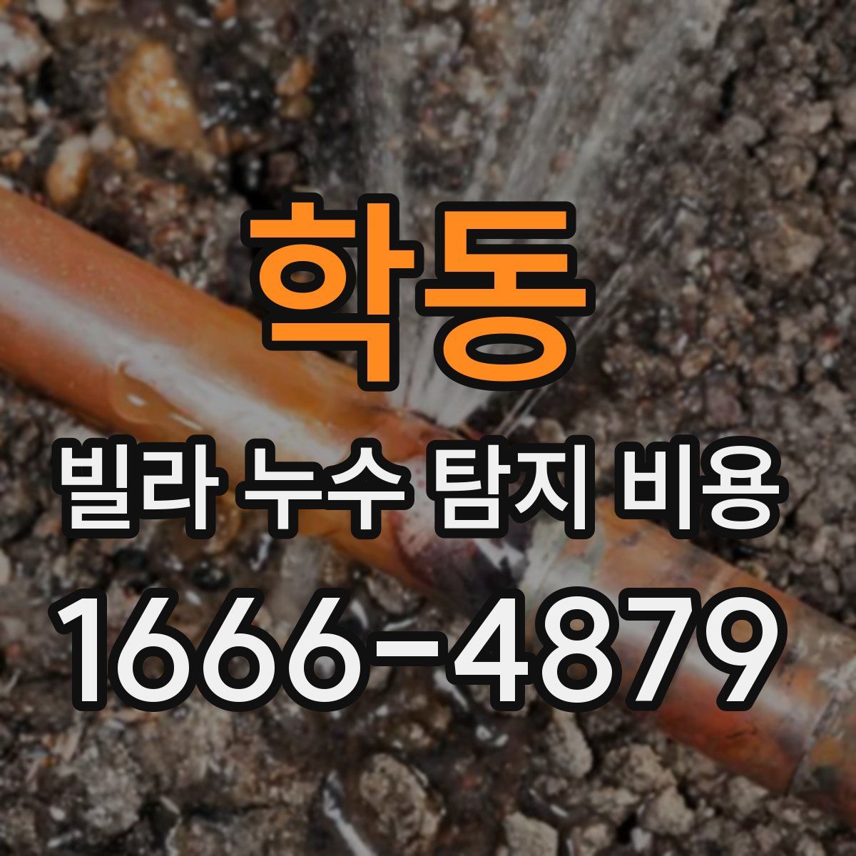 학동 빌라 누수 탐지 비용