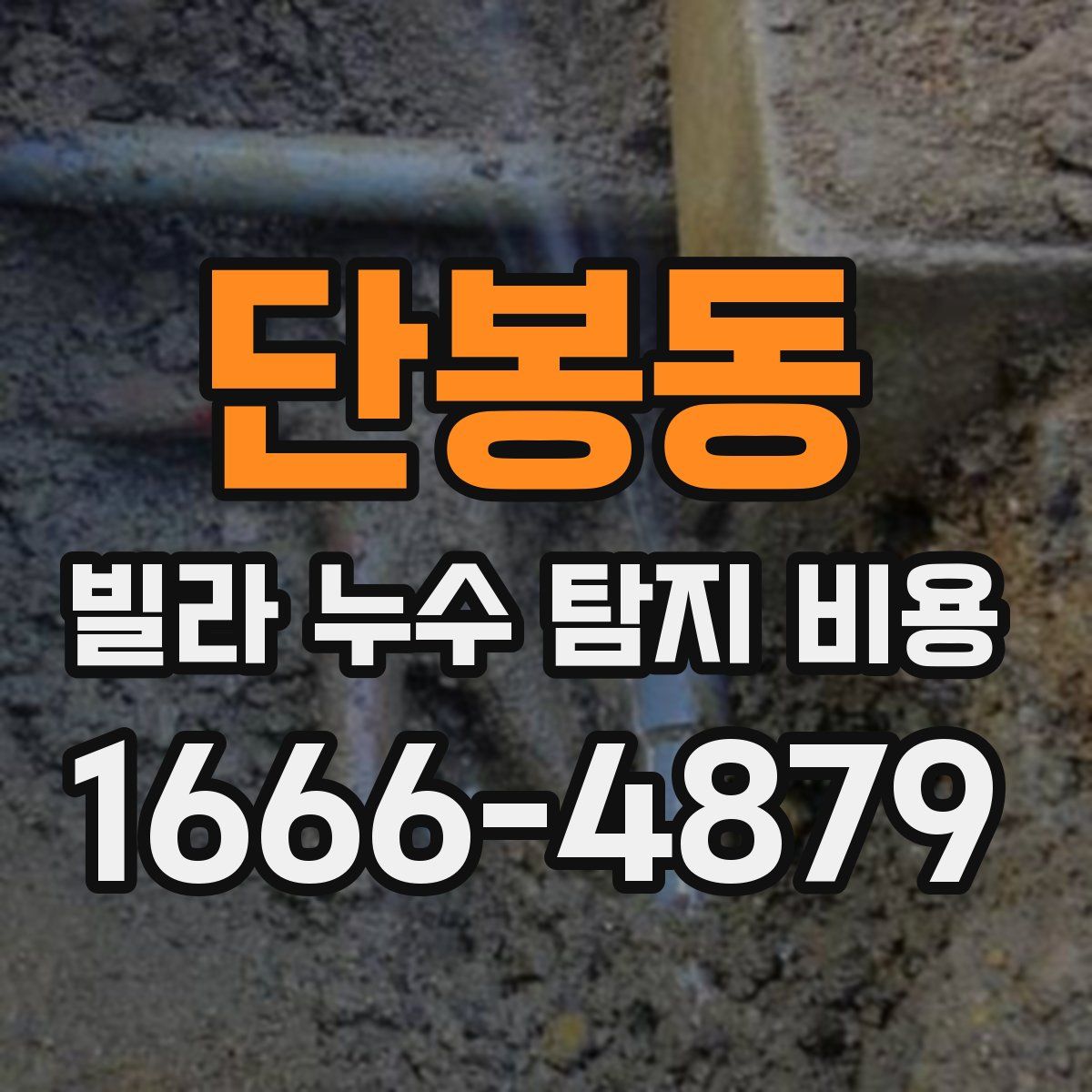 단봉동 빌라 누수 탐지 비용