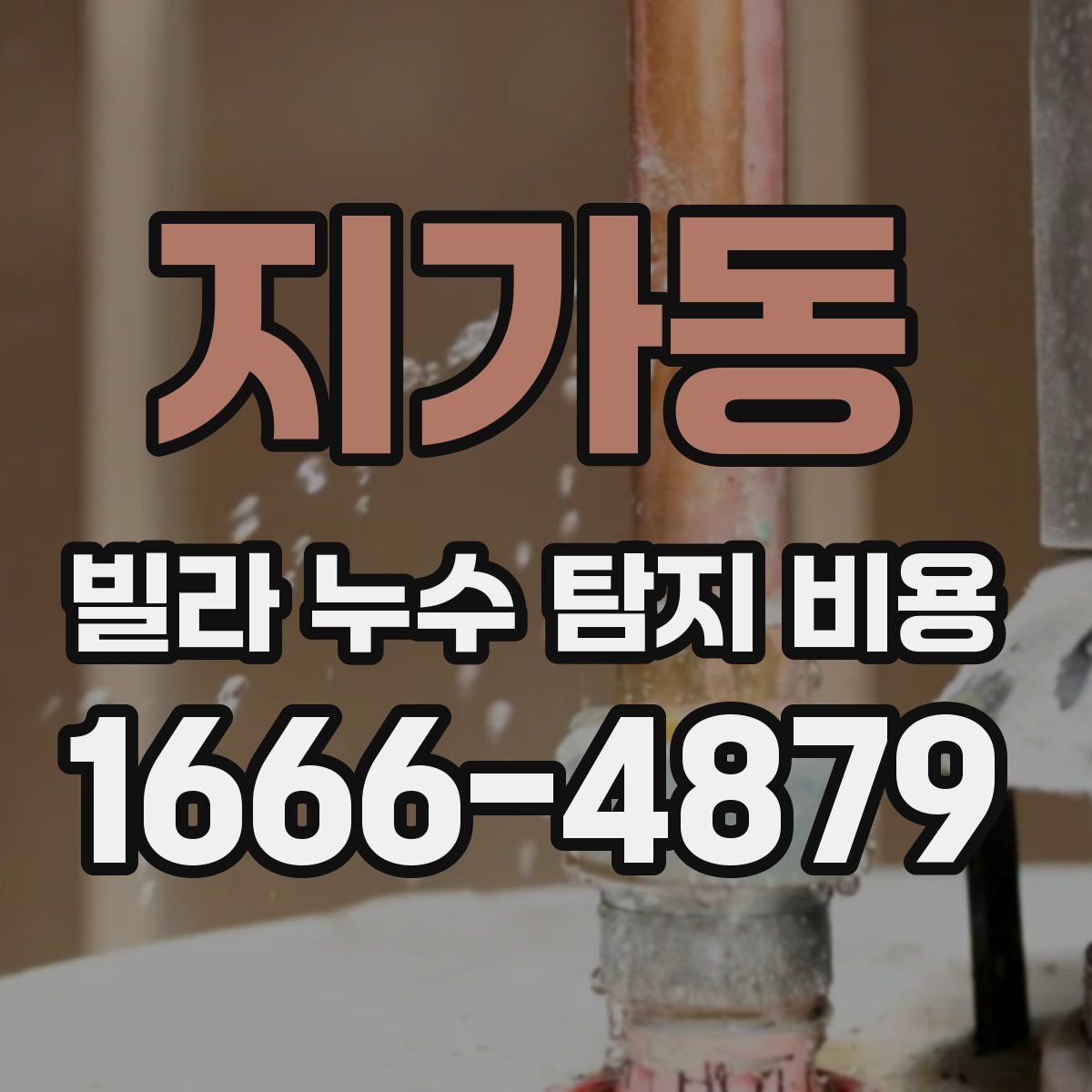 지가동 빌라 누수 탐지 비용