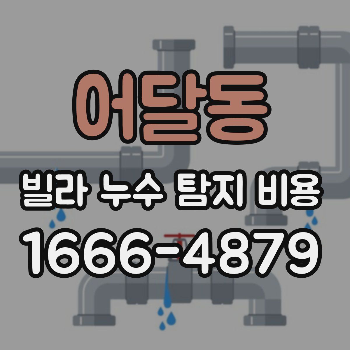 어달동 빌라 누수 탐지 비용