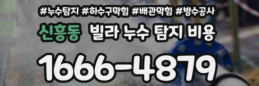 신흥동 빌라 누수 탐지 비용