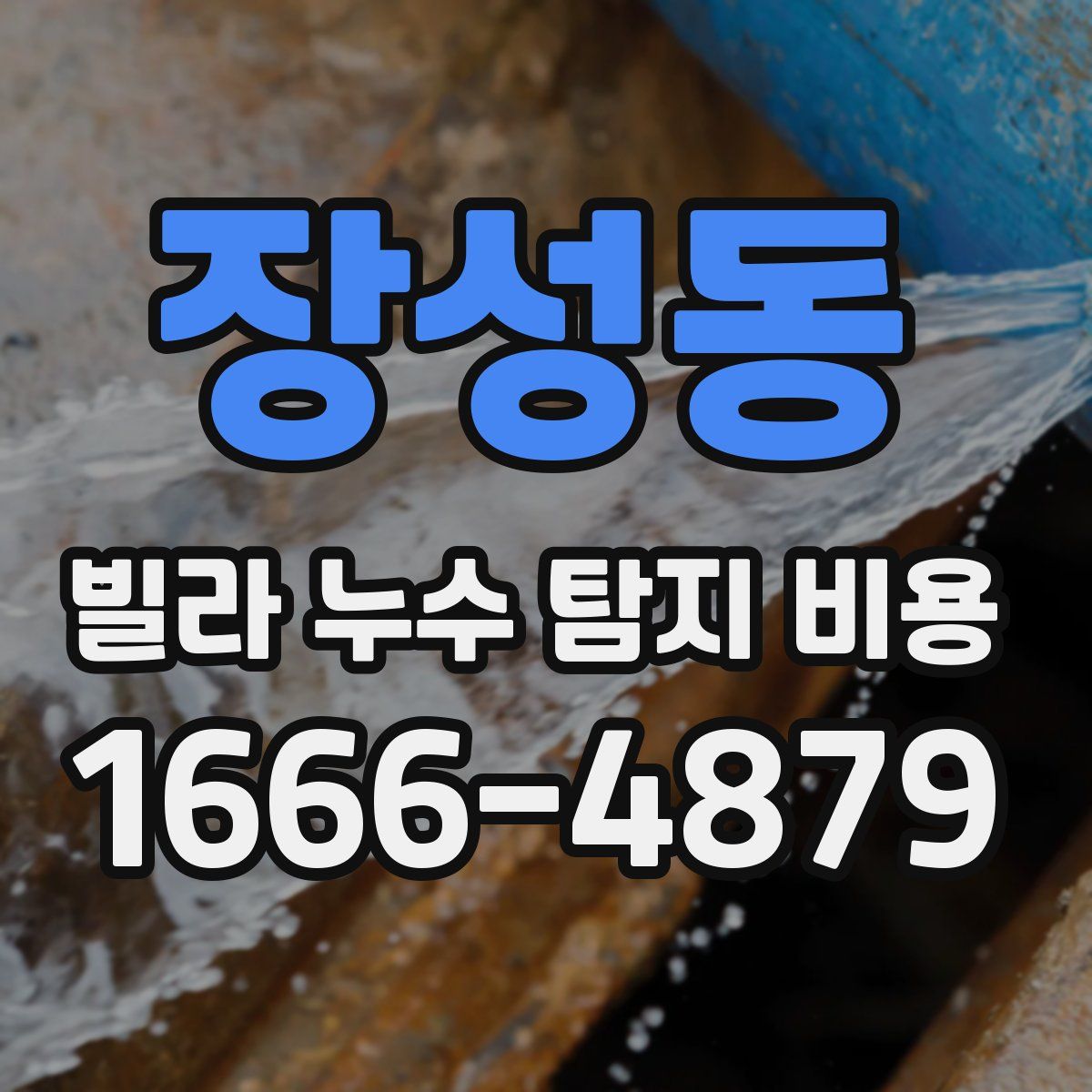 장성동 빌라 누수 탐지 비용