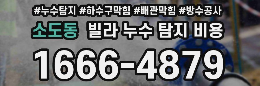 소도동 빌라 누수 탐지 비용