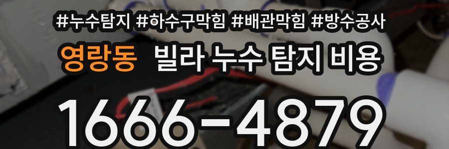 영랑동 빌라 누수 탐지 비용