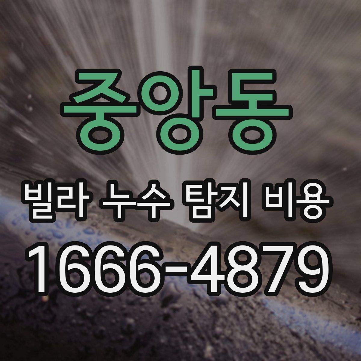 중앙동 빌라 누수 탐지 비용