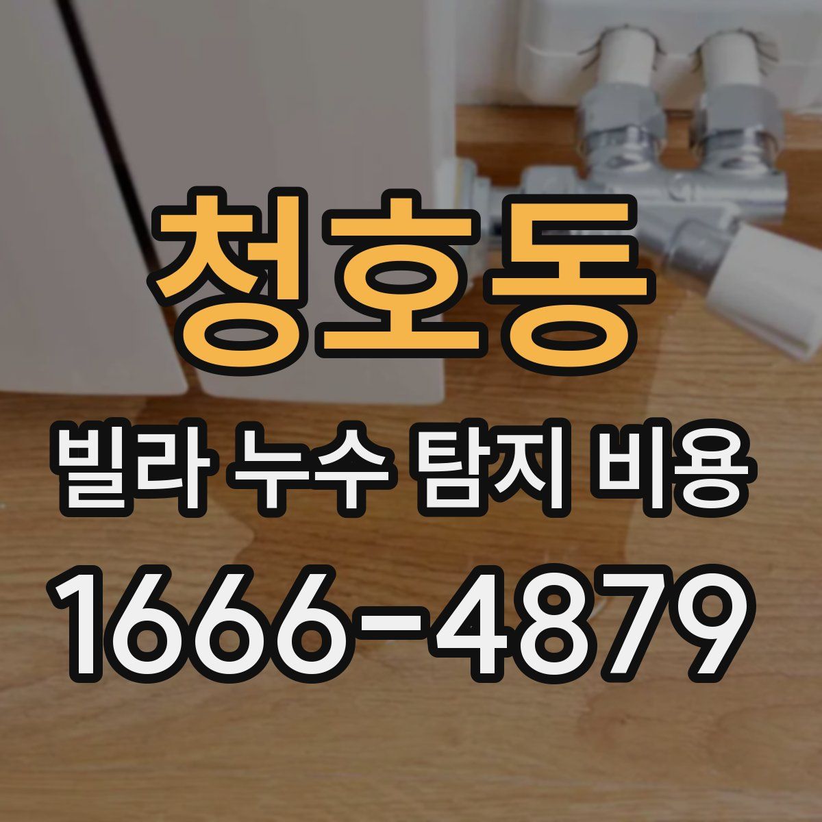 청호동 빌라 누수 탐지 비용