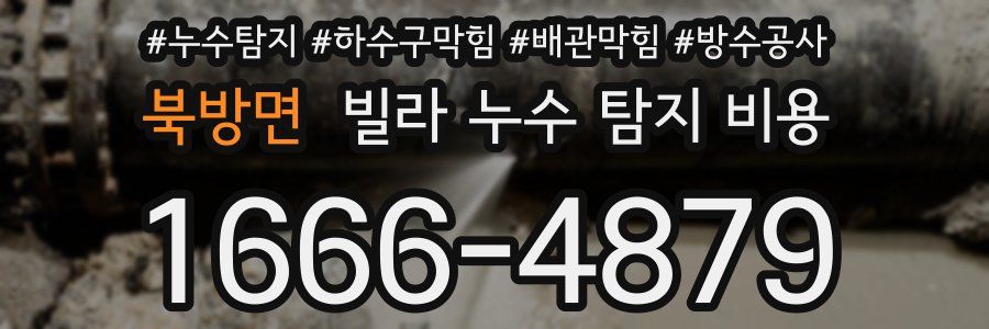 북방면 빌라 누수 탐지 비용