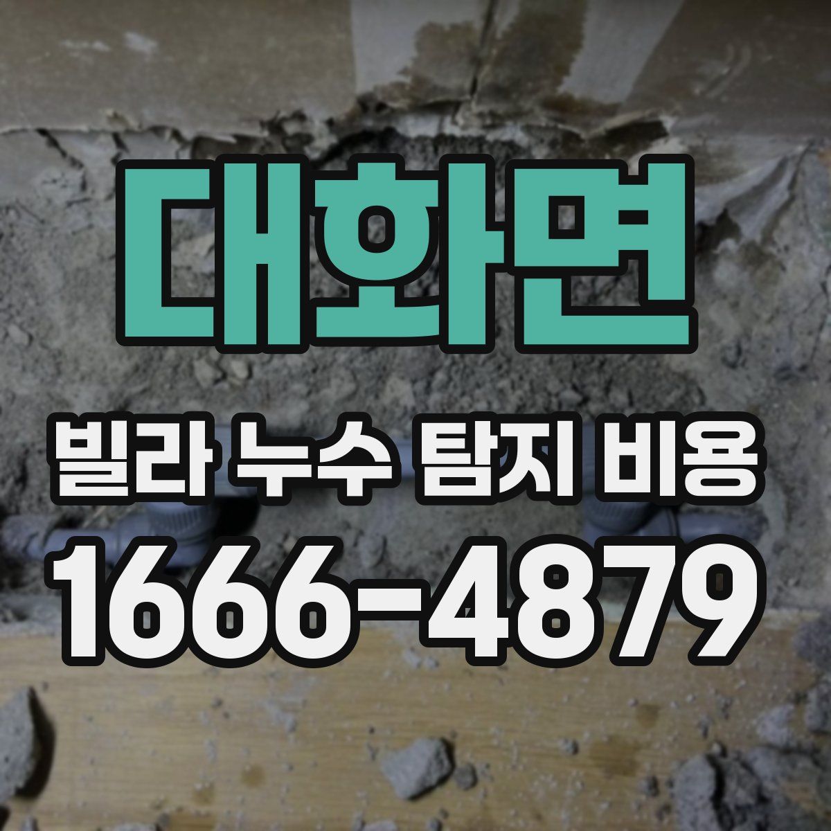 대화면 빌라 누수 탐지 비용