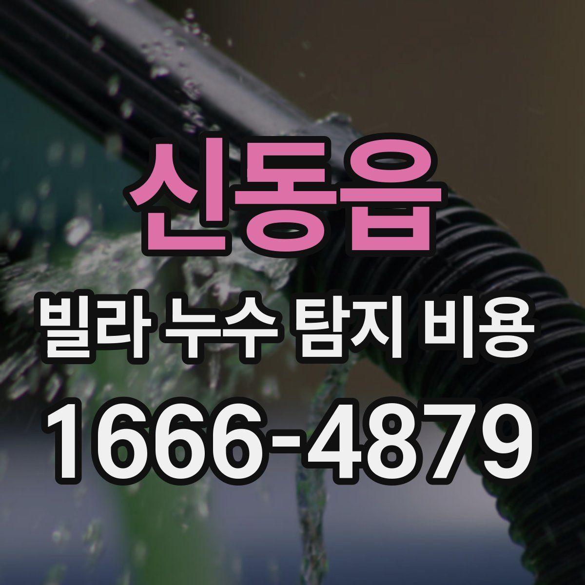 신동읍 빌라 누수 탐지 비용