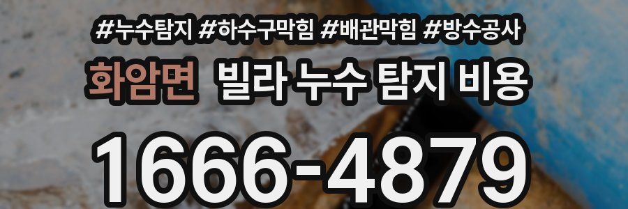 화암면 빌라 누수 탐지 비용