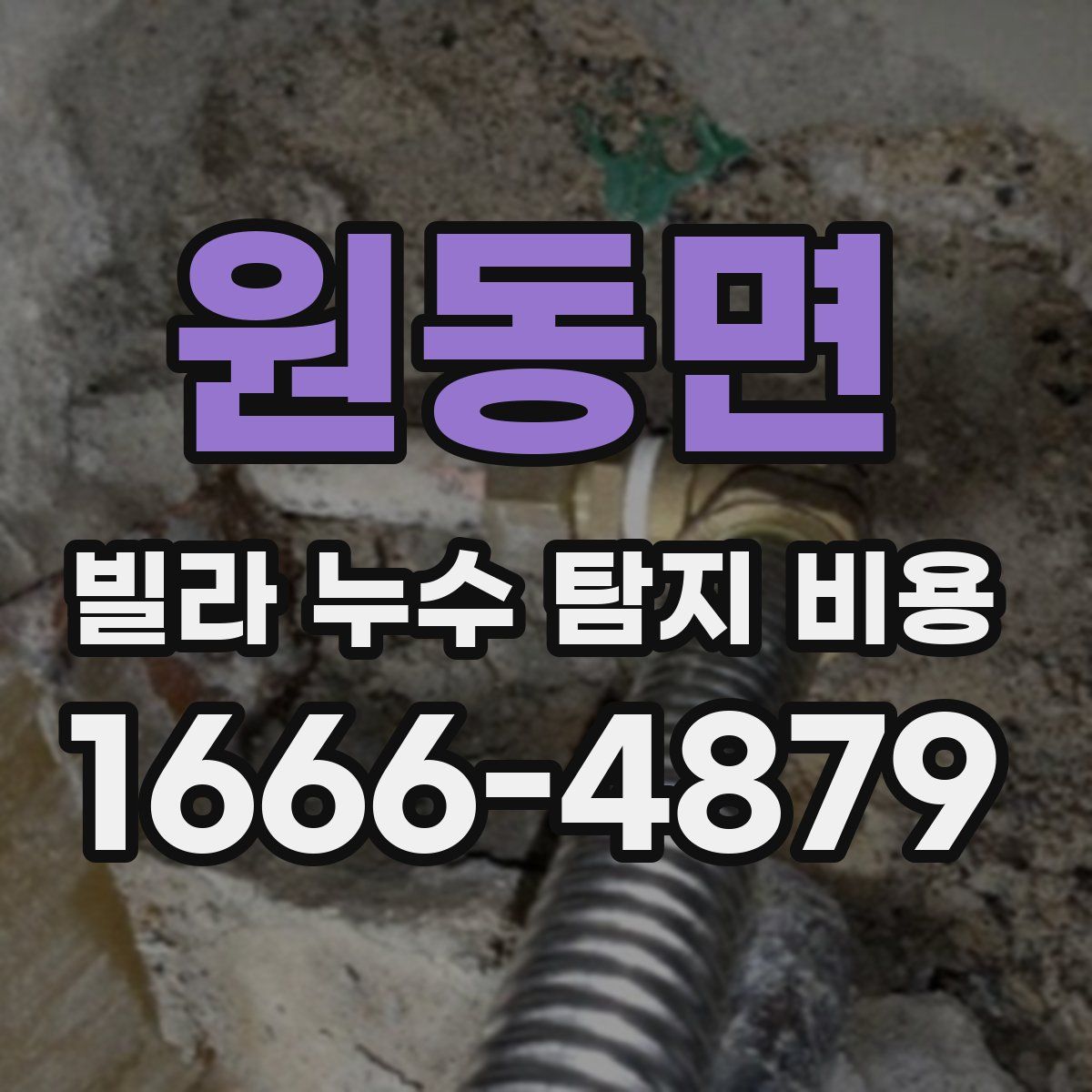 원동면 빌라 누수 탐지 비용