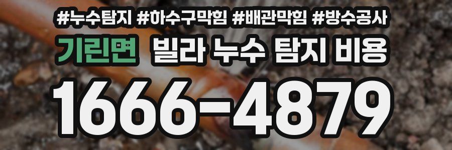 기린면 빌라 누수 탐지 비용