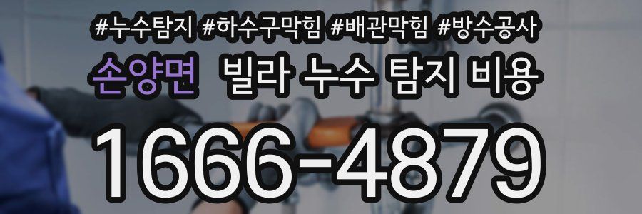 손양면 빌라 누수 탐지 비용