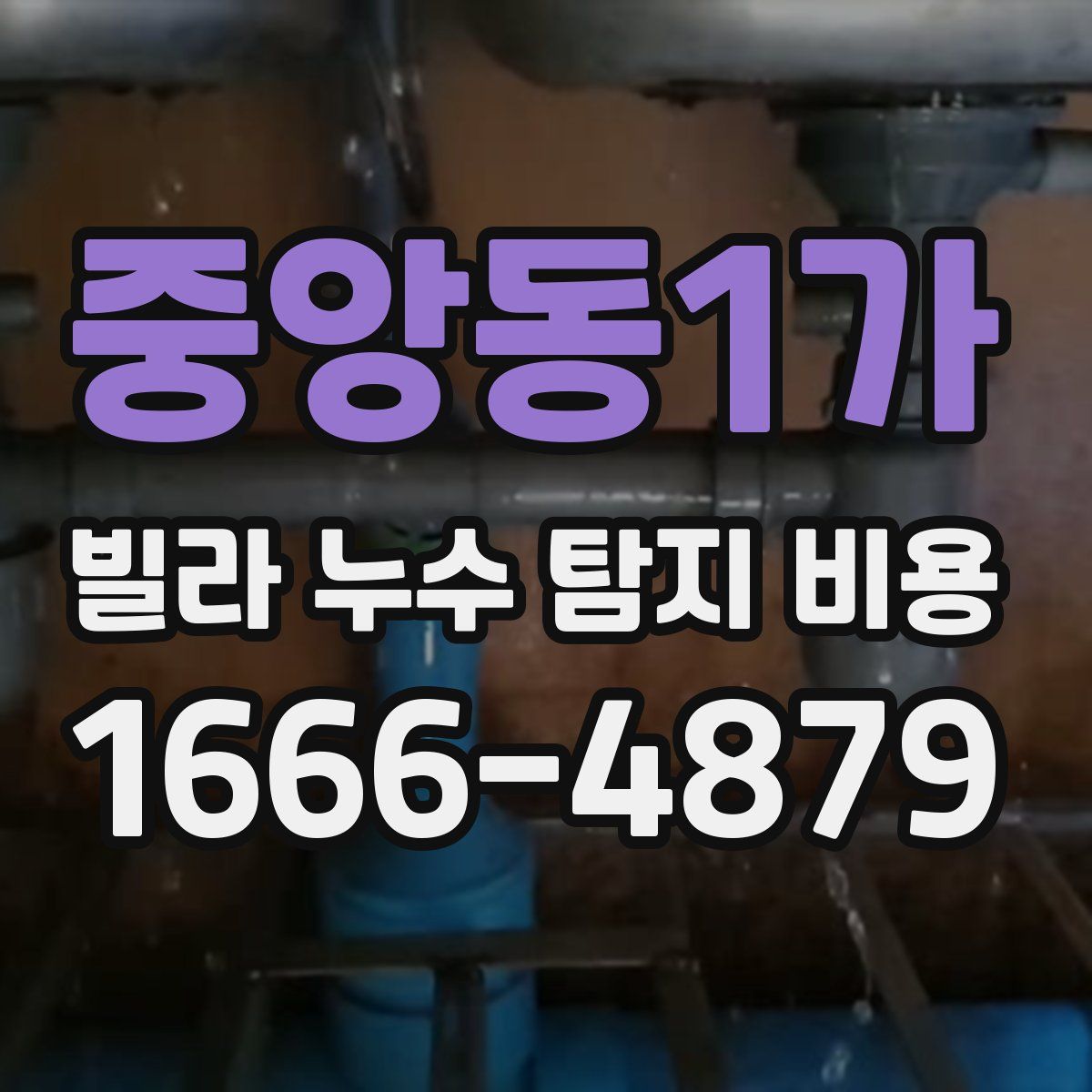 중앙동1가 빌라 누수 탐지 비용