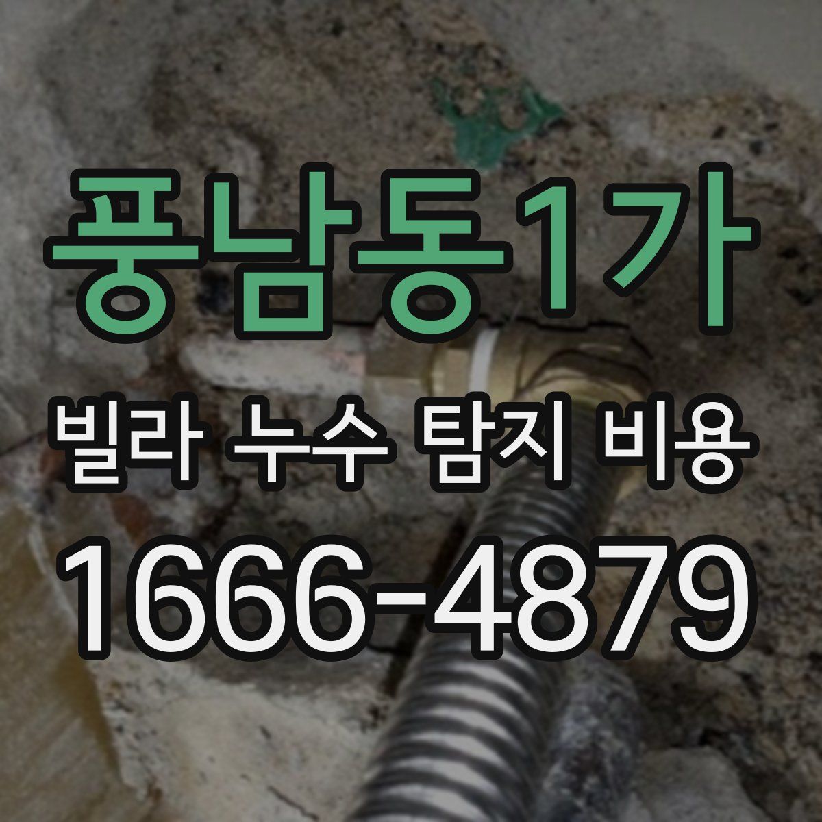 풍남동1가 빌라 누수 탐지 비용