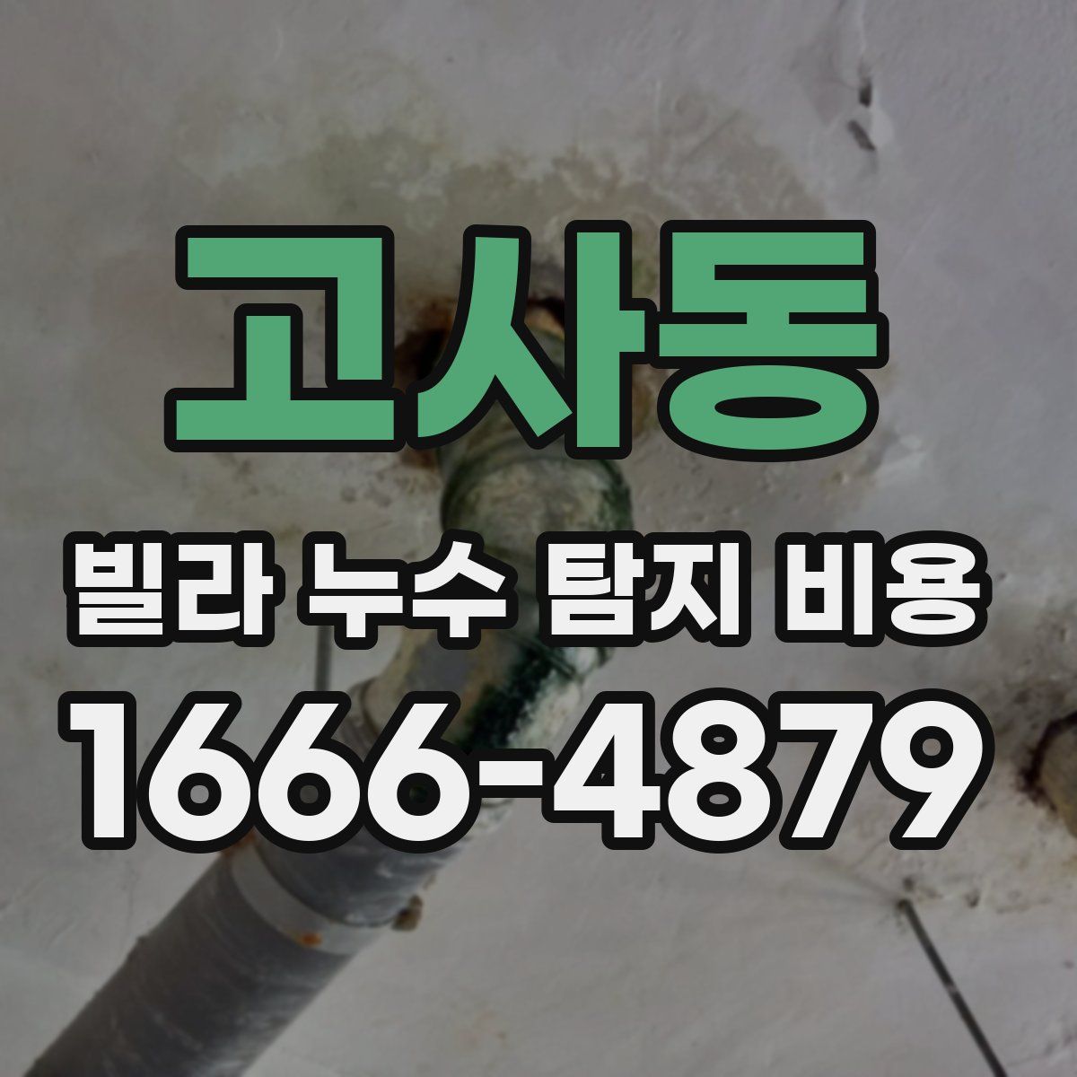고사동 빌라 누수 탐지 비용