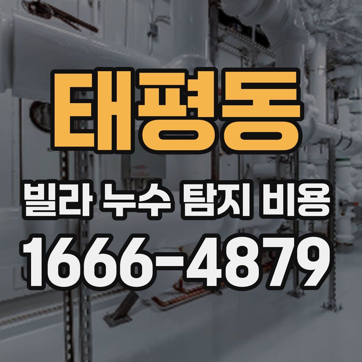 태평동 빌라 누수 탐지 비용