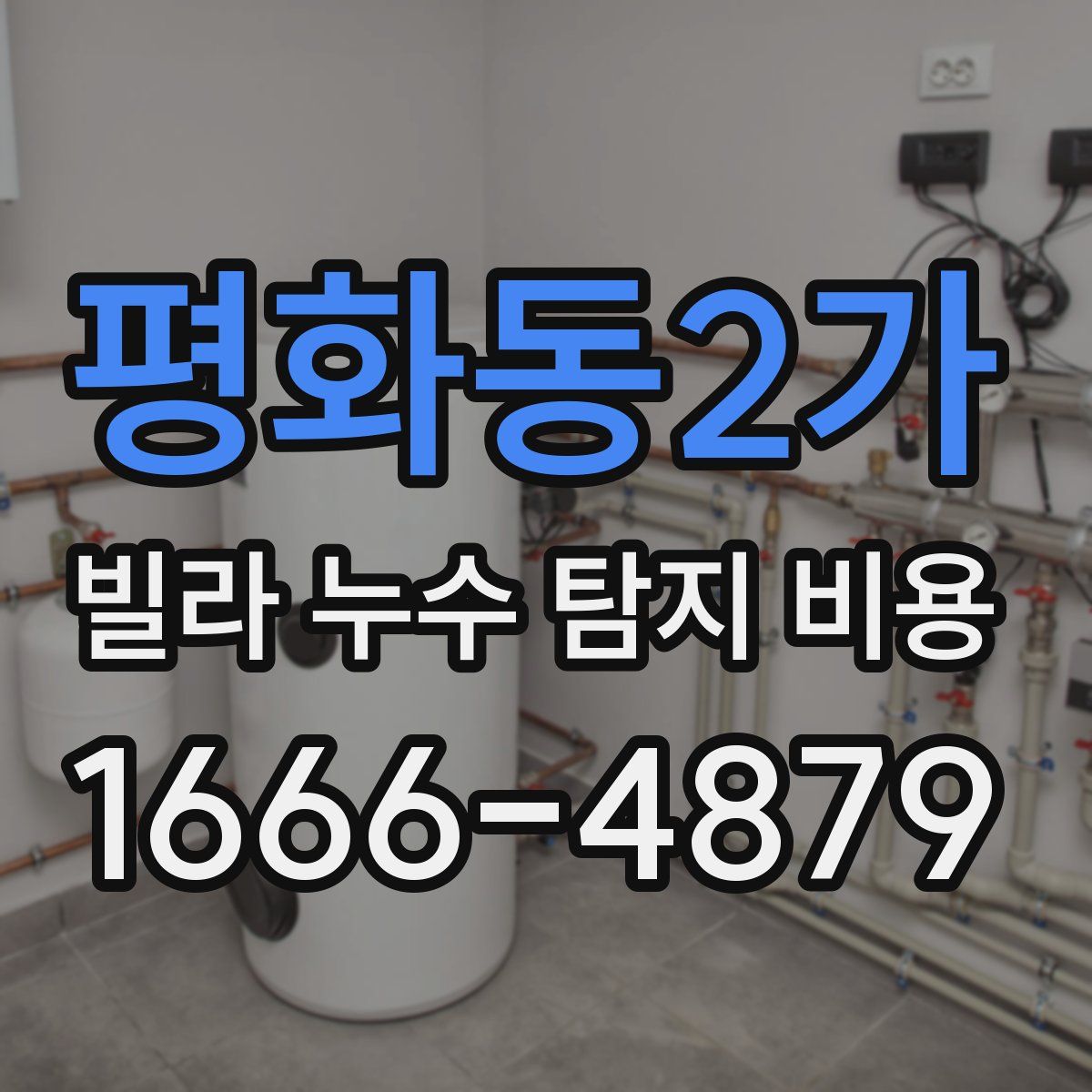 평화동2가 빌라 누수 탐지 비용