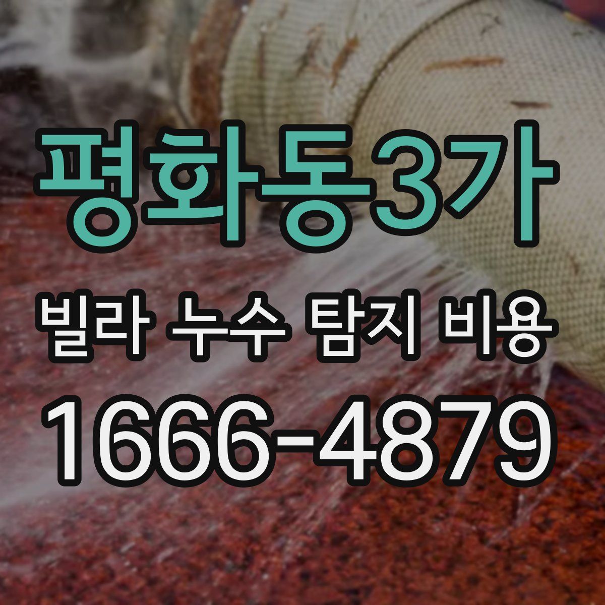 평화동3가 빌라 누수 탐지 비용