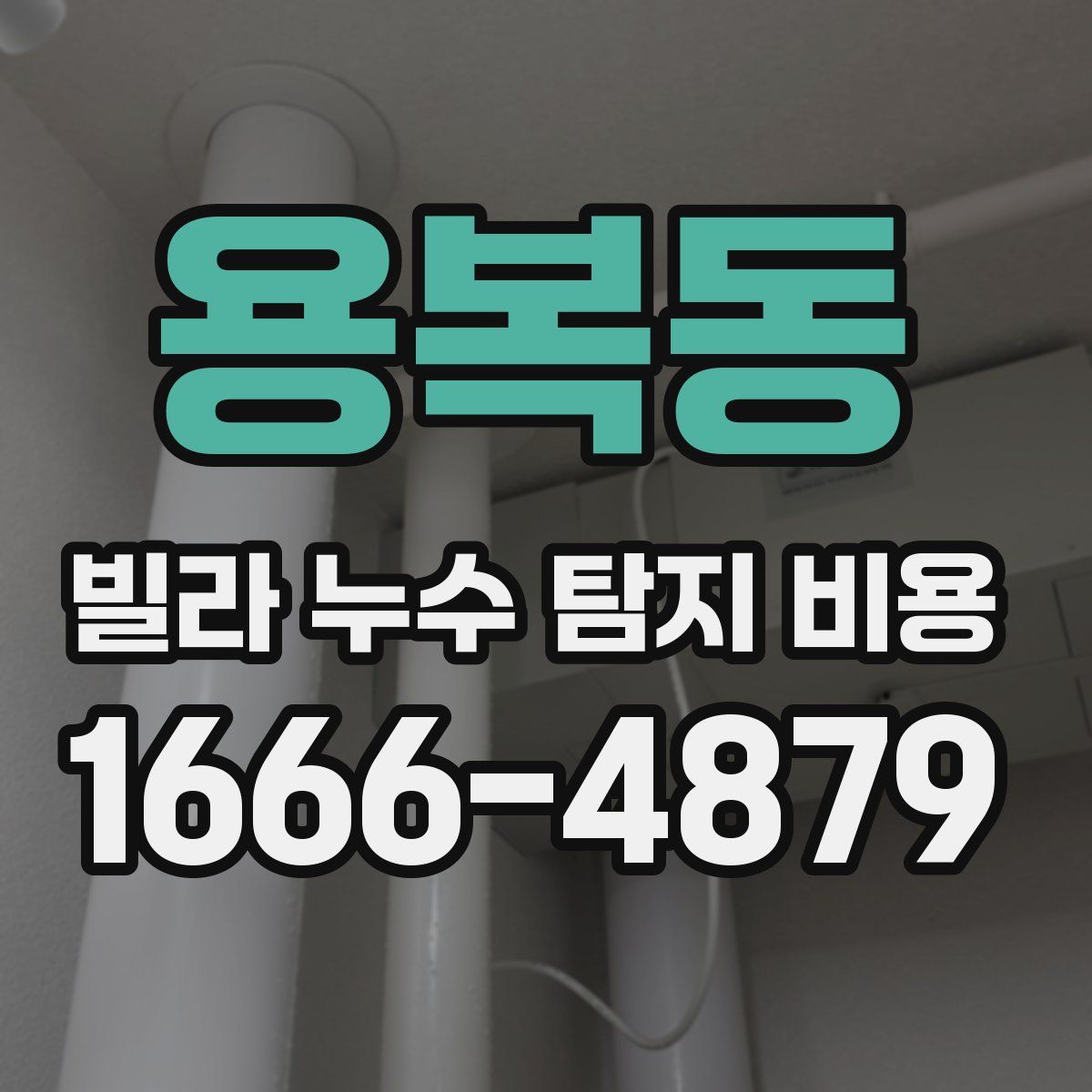 용복동 빌라 누수 탐지 비용