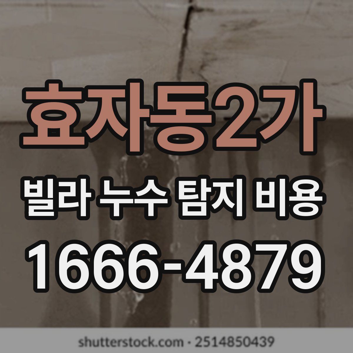 효자동2가 빌라 누수 탐지 비용