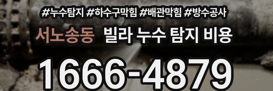서노송동 빌라 누수 탐지 비용