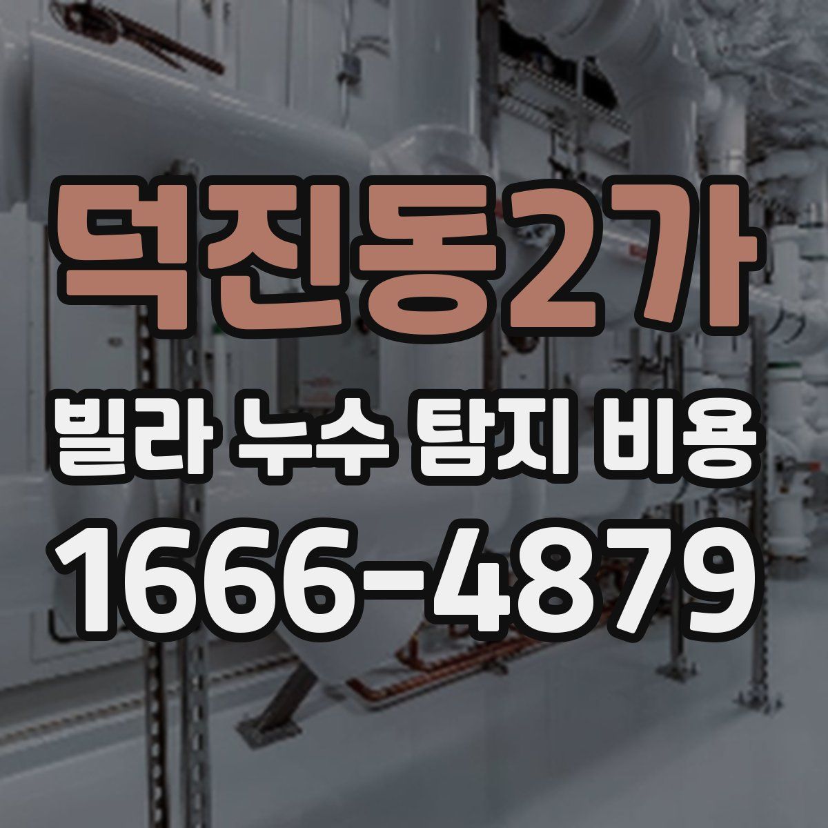 덕진동2가 빌라 누수 탐지 비용
