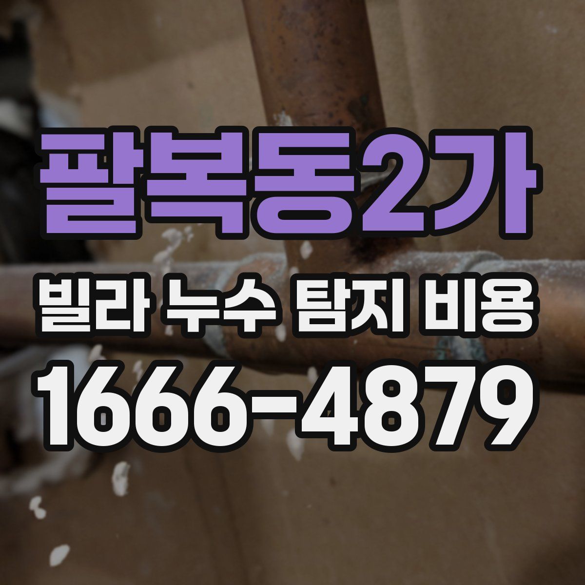 팔복동2가 빌라 누수 탐지 비용